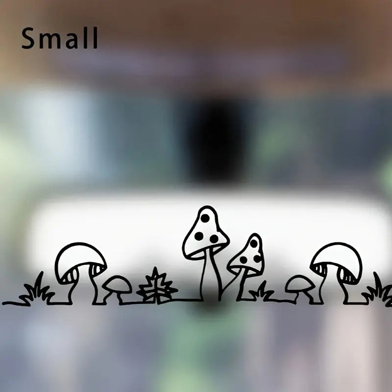 Sevimli Mantar Ayna Stickerı Araç Çıkartması - Sticker Master Sticker Master