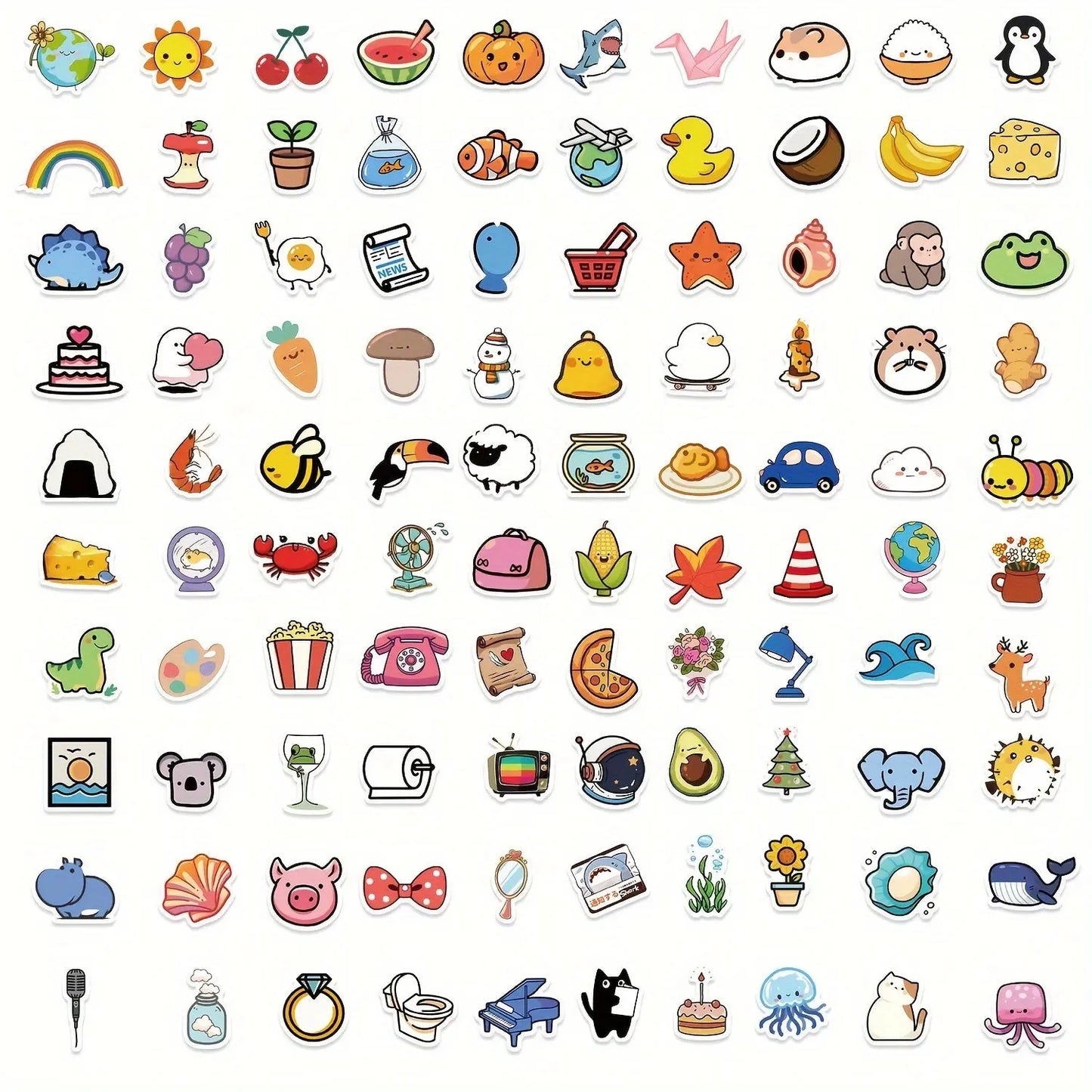 Karışık Sevimli Karikatür Sticker Seti 100’lü | Sticker Master - Sticker Master