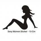 Sticker Master Sexy Women Sticker - Oto Cam, Laptop, Kask İçin Silüet Etiket - 15 Cm