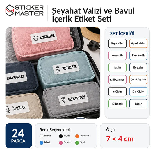 Seyahat Valizi ve Bavul Icerik Etiket Seti-main