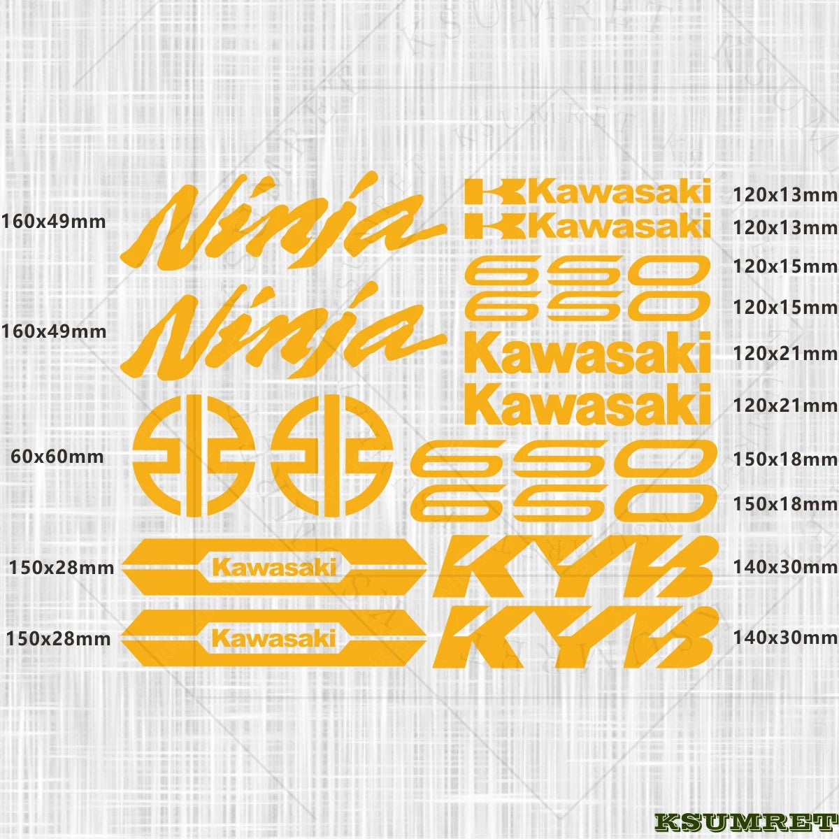 Kawasaki Ninja 650 Sticker Set Waterproof | Sticker Master