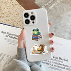 50’li Sevimli Kitap Okuyan Hayvan Sticker Seti | Sticker Master