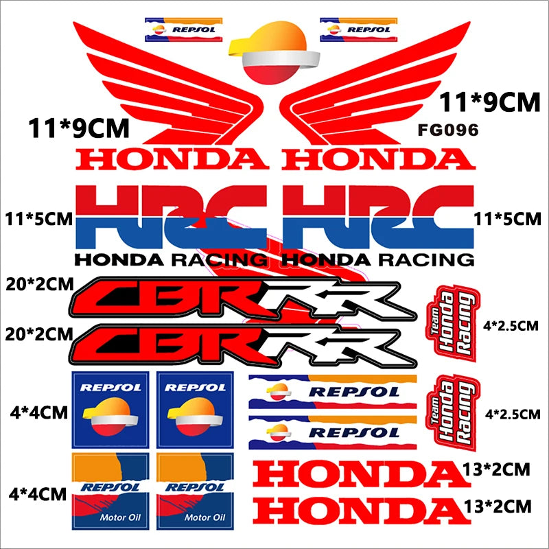 Honda Logo Motosiklet Sticker Seti | Sticker Master