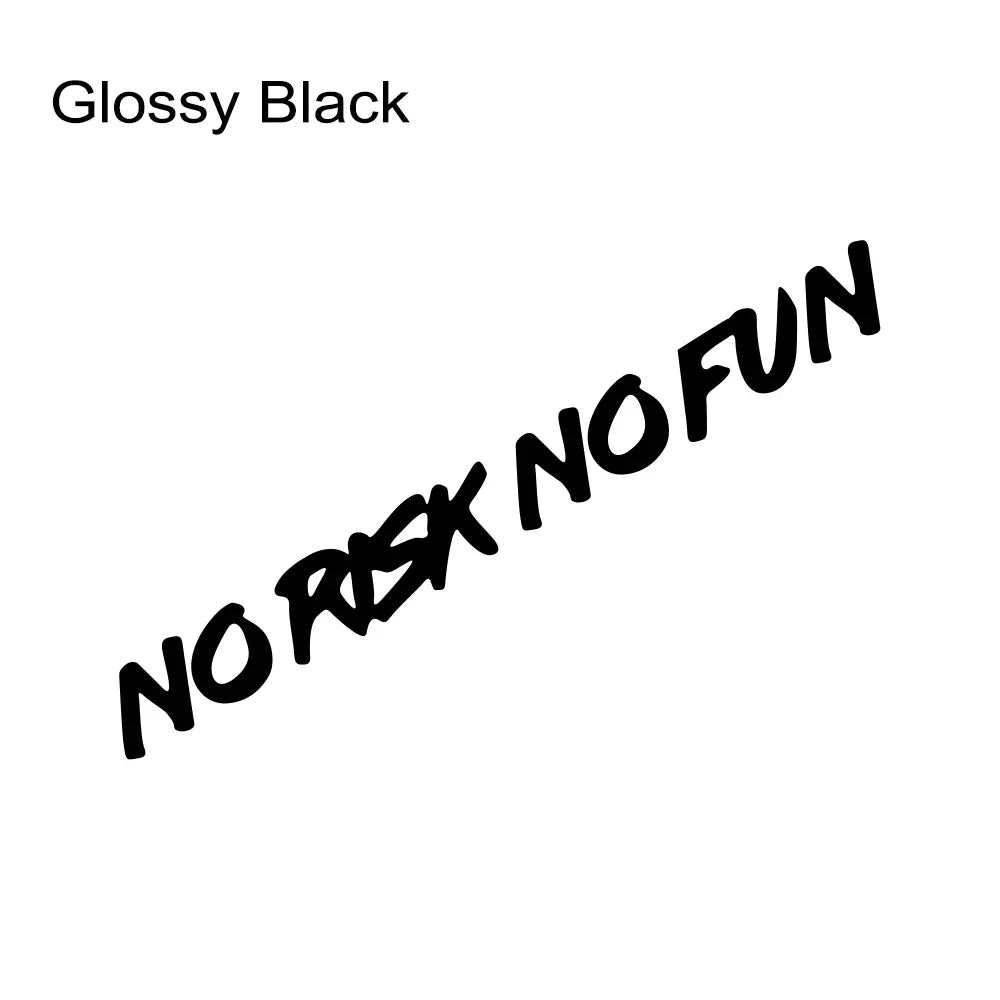 NO RISK NO FUN Motivasyon Araba Stickerı | Sticker Master