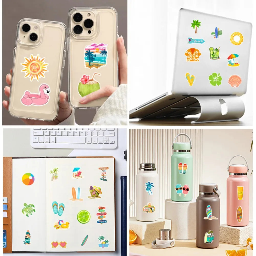 50’li Yaz Tatili Plaj Sticker Seti | Sticker Master