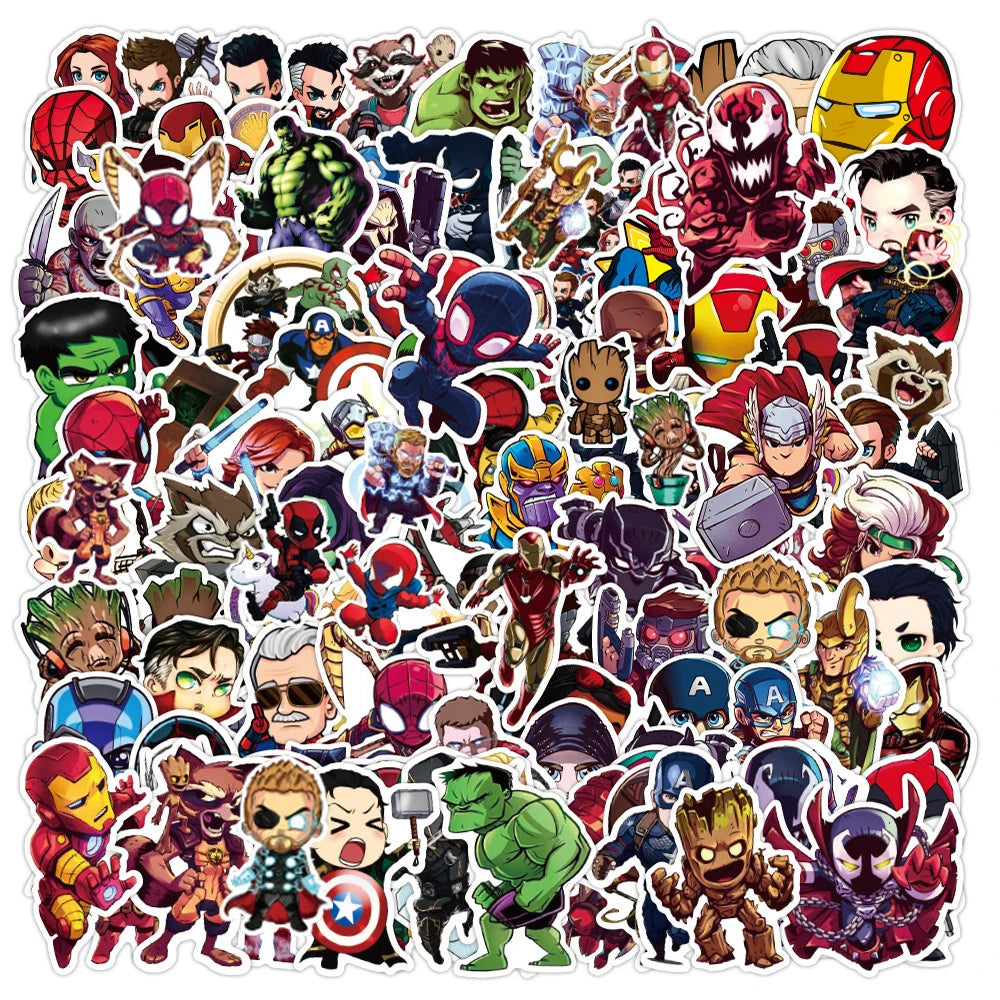Disney Cool Super Kahraman Anime Sticker Set | Sticker Master