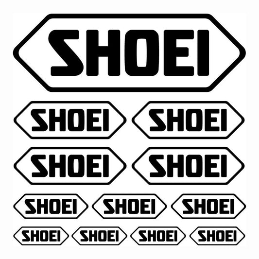 Sticker Master Shoei Sticker Seti - Motosiklet, Kask, Laptop, Araba İçin Dayanıklı Logo Etiketleri