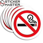 Sigara İçilmez Etiketi (4'lü Paket) | İkaz Levhası | Sticker Master