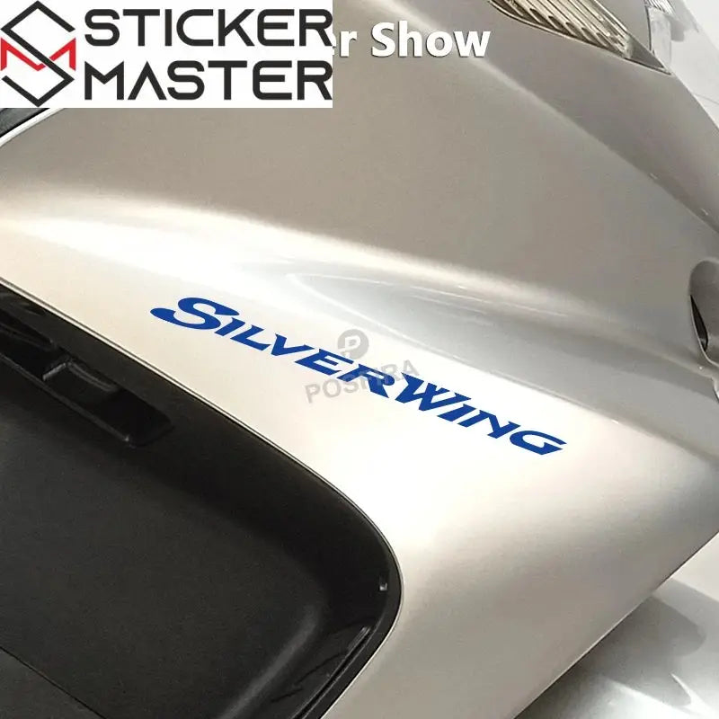 Silver Wing Sticker | Honda FJS 400 ve 600 İçin Yan Grenaj Decal (20 cm) Sticker Master