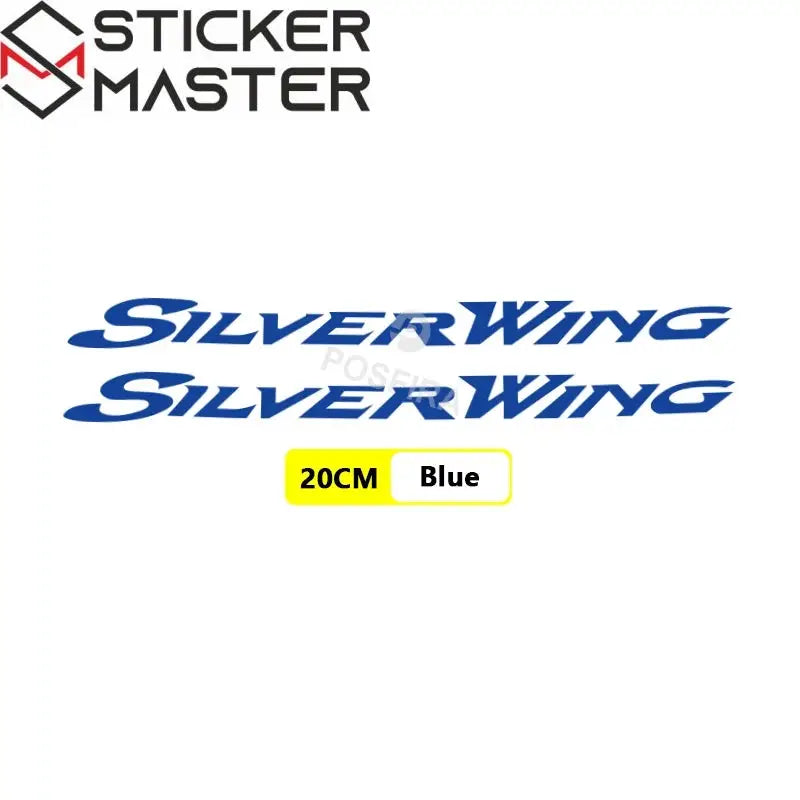 Silver Wing Sticker | Honda FJS 400 ve 600 İçin Yan Grenaj Decal (20 cm) Sticker Master