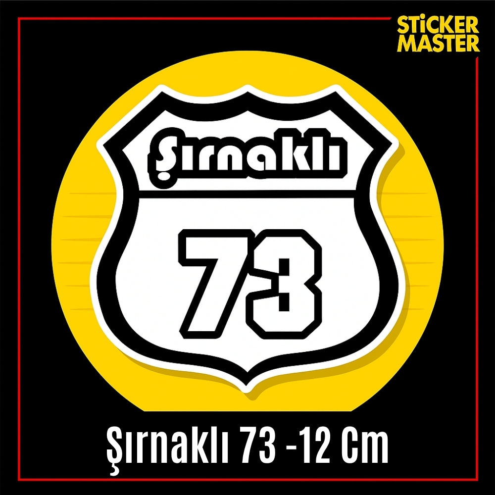 Sticker Master Şırnaklı 73 Sticker – Araba, Laptop, Kask, Motor İçin Dayanıklı Etiket 12 cm