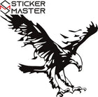 Siyah Kartal Sticker - Yırtıcı Pençe Tasarımı | Sticker Master