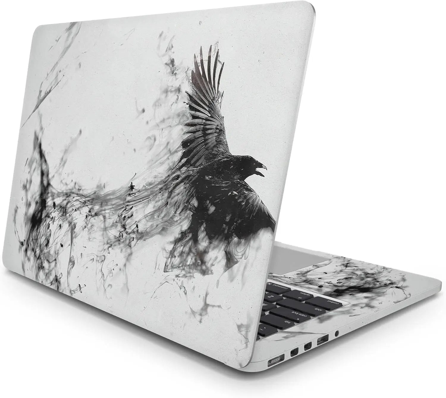 Sticker Master Black Eagle Evrensel Sticker Dizüstü Bilgisayar Vinil Sticker Decal 12" 13" 13.3" 14" 15" 15.4" 15.6 inç Dizüstü Bilgisayar Çıkartma Koruyucu Macbook Asus Acer Hp Lenovo Huawei Dell İçin - Sticker Master