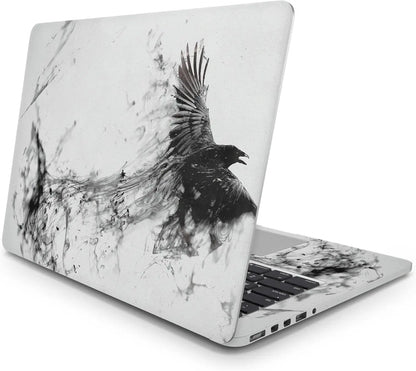 Sticker Master Black Eagle Evrensel Sticker Dizüstü Bilgisayar Vinil Sticker Decal 12" 13" 13.3" 14" 15" 15.4" 15.6 inç Dizüstü Bilgisayar Çıkartma Koruyucu Macbook Asus Acer Hp Lenovo Huawei Dell İçin - Sticker Master
