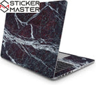 Siyah Mermer Desenli Laptop Sticker Koruyucu Seti | Sticker Master