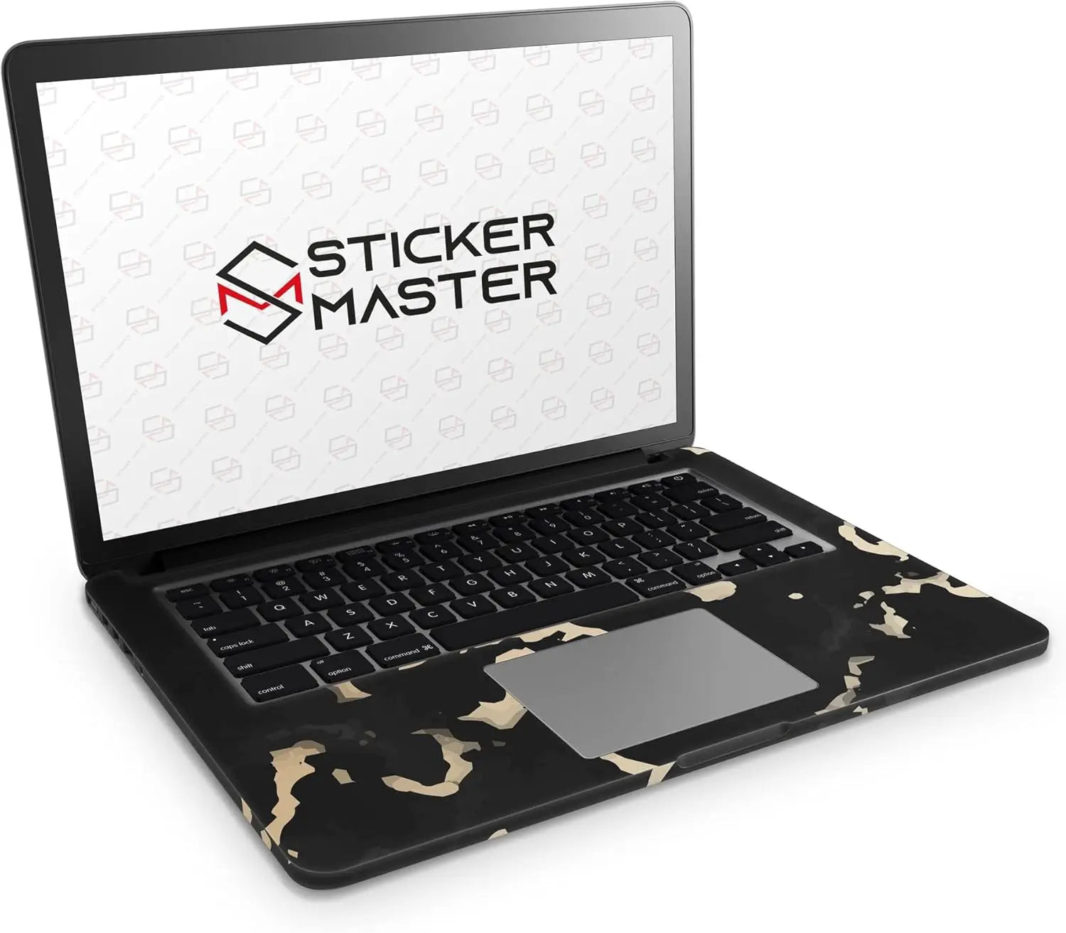 Sticker Master Black Gray Marble Evrensel Sticker Dizüstü Bilgisayar Vinil Sticker Decal 12" 13" 13.3" 14" 15" 15.4" 15.6 inç Dizüstü Bilgisayar Çıkartma Koruyucu Macbook Asus Acer Hp Lenovo Huawei Dell İçin - Sticker Master