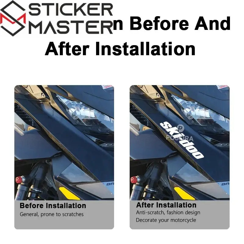 Ski-Doo Sticker | BRP Summit ve Renegade Kar Motoru Decal (21 cm) Sticker Master