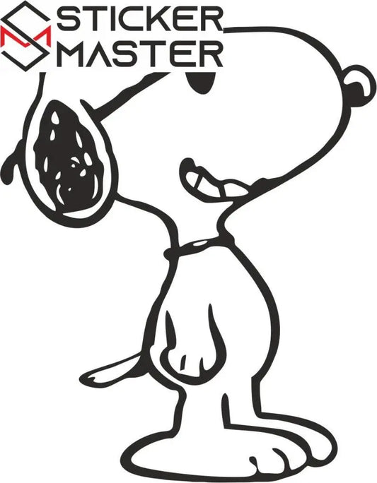 Sticker Master Snoopy Sticker Motor, Kask, Laptop, Araba, Oto Araç İçin Dayanıklı Etiket Decal