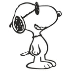 Sticker Master Snoopy Sticker Motor, Kask, Laptop, Araba, Oto Araç İçin Dayanıklı Etiket Decal 15 Cm