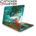 Soyut Akrilik Laptop Sticker Seti | Sticker Master