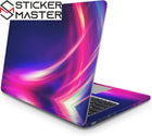 Soyut Işık Laptop Sticker Fütüristik Tasarım Seti | Sticker Master