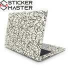 Soyut Karalama Desenli Laptop Sticker Siyah Beyaz Kaplama | Sticker Master
