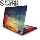 Soyut Manzara Laptop Sticker Fluo Sanatsal Vinil Kaplama | Sticker Master