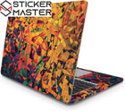 Soyut Sanatsal Laptop Sticker Renkli Mozaik Tasarım | Sticker Master