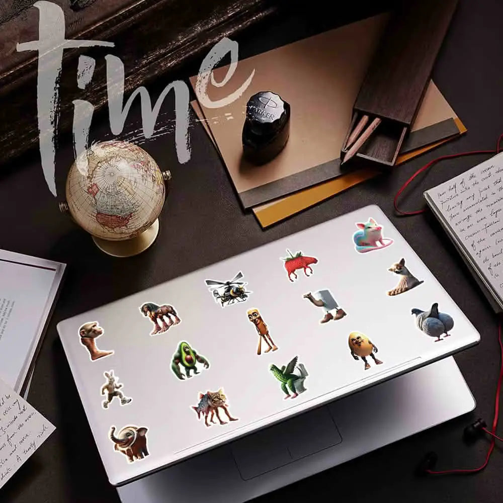 50 Adet Soyut ve Eğlenceli Sticker Seti | Brainrot Grafiti - Sticker Master