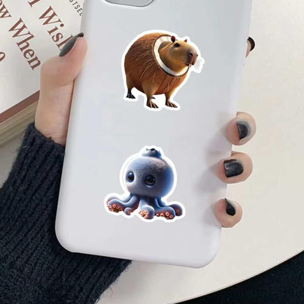 50 Adet Soyut ve Eğlenceli Sticker Seti | Brainrot Grafiti - Sticker Master