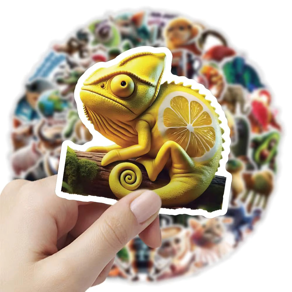 50 Adet Soyut ve Eğlenceli Sticker Seti | Brainrot Grafiti - Sticker Master