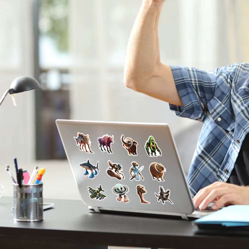 50 Adet Soyut ve Eğlenceli Sticker Seti | Brainrot Grafiti - Sticker Master