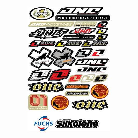 Sticker Master Sponsor Sticker Set 8 – Motor, Kask, Laptop, Araba, Oto Araç İçin Dayanıklı Etiket Decal