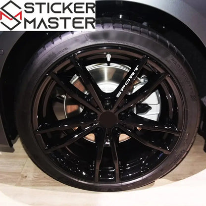 Sport Sticker Seti 8 Parça | Jant, Tampon ve Ayna İçin Yarış Decal (10-13 cm) - Sticker Master