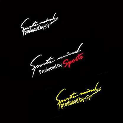 Sticker Master "Sports Mind" Far ve Kapı Sticker 27x8 CM Sticker Master