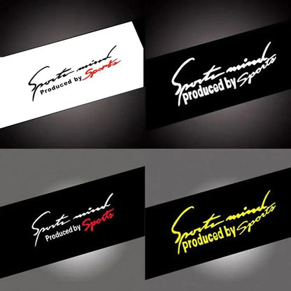 Sticker Master "Sports Mind" Far ve Kapı Sticker 27x8 CM Sticker Master