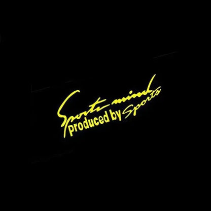 Sticker Master "Sports Mind" Far ve Kapı Sticker 27x8 CM Sticker Master