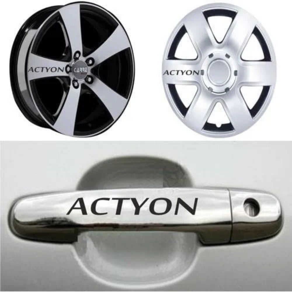 Sticker Master SsangYong Actyon Kapı Kolu ve Jant Sticker - 10 Adet
