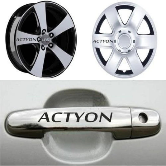 Sticker Master SsangYong Actyon Kapı Kolu ve Jant Sticker - 10 Adet