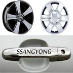 Sticker Master SsangYong Door Handle and Rim Stickers - 10 Pieces
