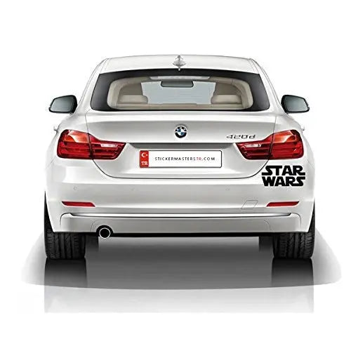 Sticker Master Star Wars Motor, Kask, Laptop, Araba, Oto Araç İçin Dayanıklı Etiket Decal