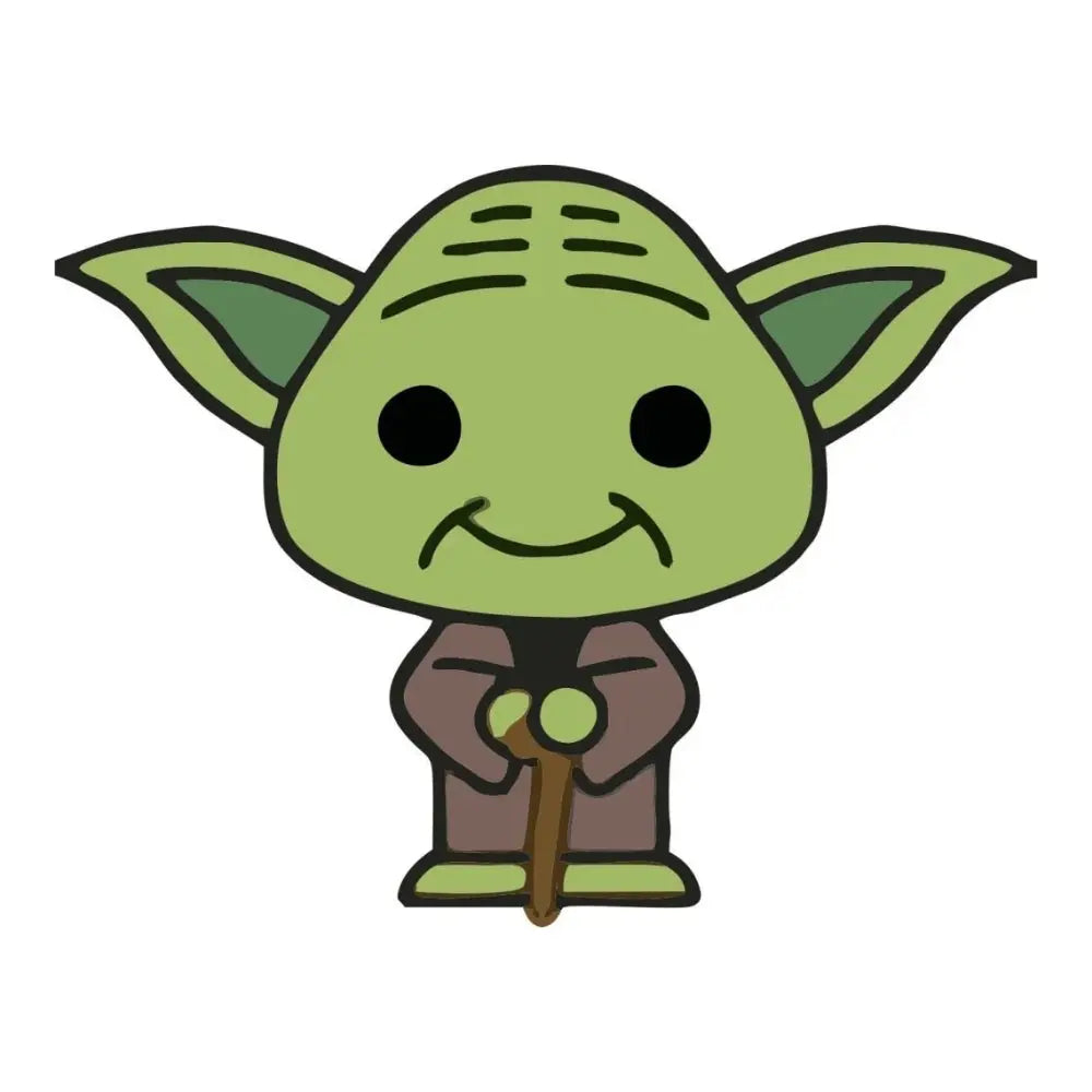 Sticker Master Star Wars Yoda Motor, Kask, Laptop, Araba, Oto Araç İçin Dayanıklı Etiket Decal 12 Cm Sticker Master