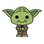 Sticker Master Star Wars Yoda Motor, Kask, Laptop, Araba, Oto Araç İçin Dayanıklı Etiket Decal 12 Cm