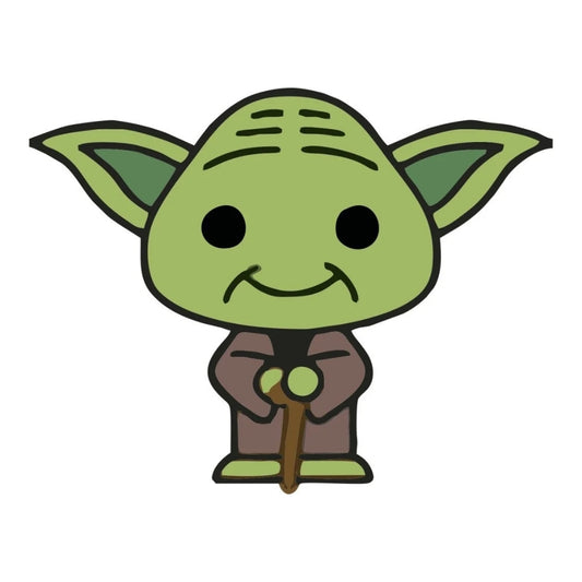 Sticker Master Star Wars Yoda Motor, Kask, Laptop, Araba, Oto Araç İçin Dayanıklı Etiket Decal 12 Cm