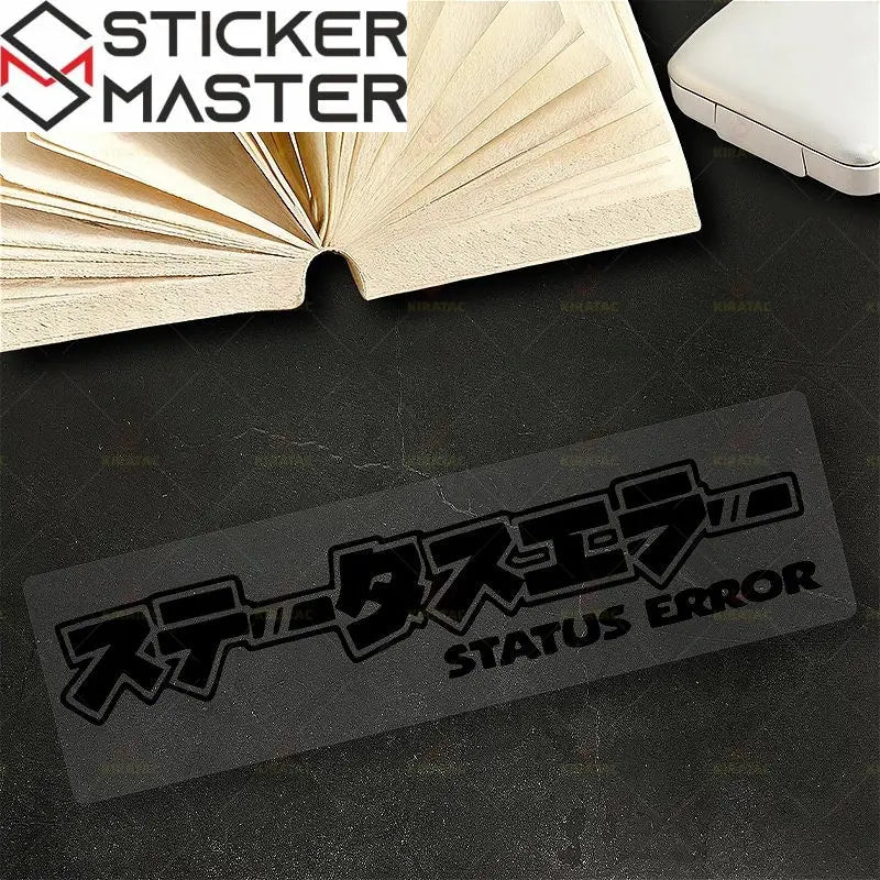 Status Error Racing Status Error Sticker - Japonca Yazı ve JDM Oto Süsü Çıkartma – Sticker ...