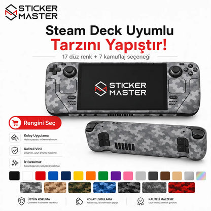Steam Deck Uyumlu Skin Sticker Seti detaylar