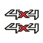 4x4 Sticker Modern Tasarım Kırmızı X | Sticker Master
