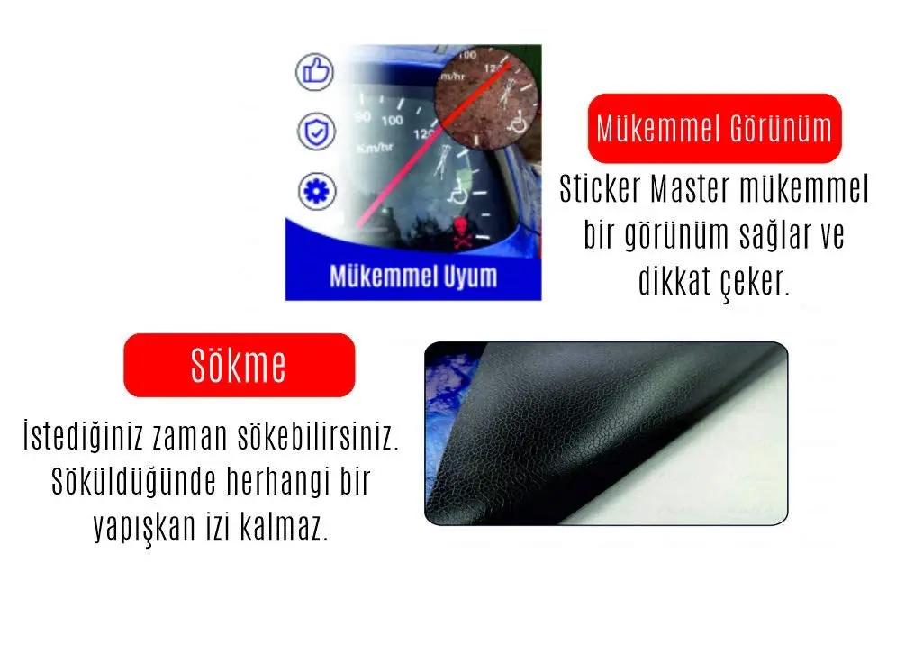 Sticker Master 4x4 Don't Follow Me Off Road Sticker Seti Motor, Kask, Laptop, Araba, Oto Araç İçin Dayanıklı Etiket Decal