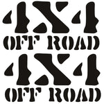 Sticker Master 4x4 Off Road Safari Sticker – 20 cm'lik Doğa Vahşiliği! Sticker Master