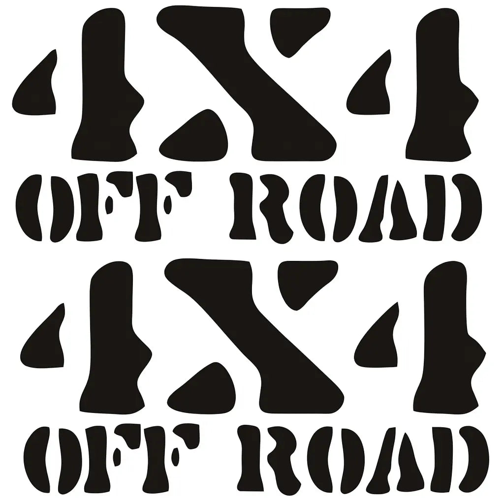Sticker Master 4x4 Off Road Safari Sticker – 20 cm'lik Doğa Vahşiliği! Sticker Master